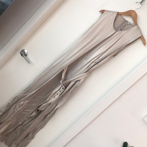 Zara limited collection champagne jumpsuit ss19 - Picture 1 of 3